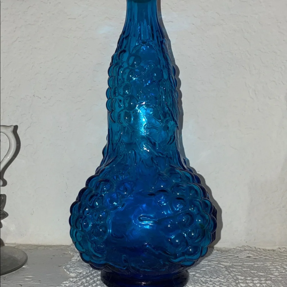 Blue Decorative Glass Vase - Home Accents - Picture 2 of 3